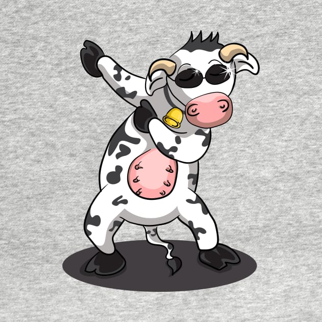 'Dabbing Dancing Cow' Funny Dabbing Animal Gift by ourwackyhome